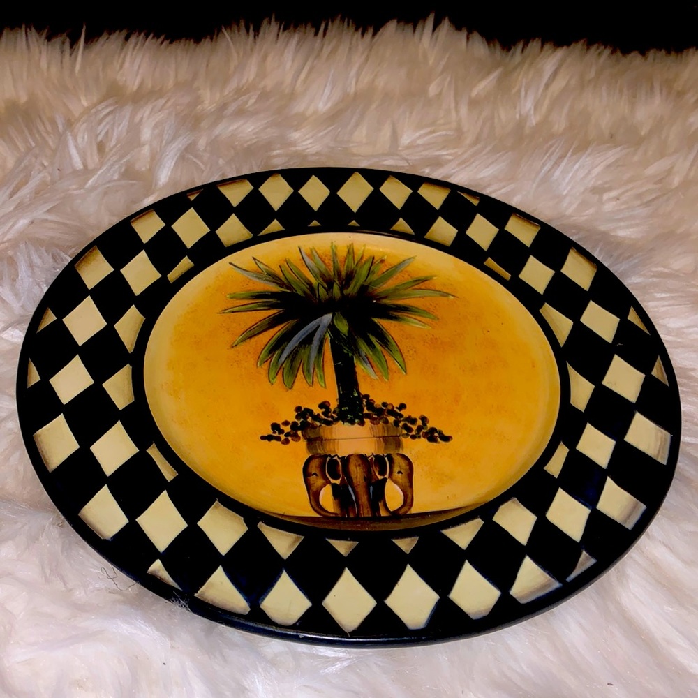 Palm tree plate